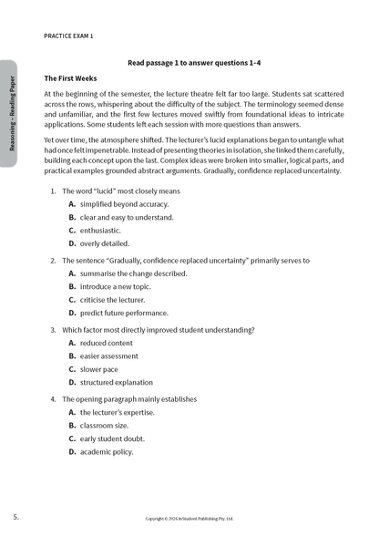 ATAR Notes VIC Selective Schools Practice Exams: Year 9 Entry (2026-2028)
