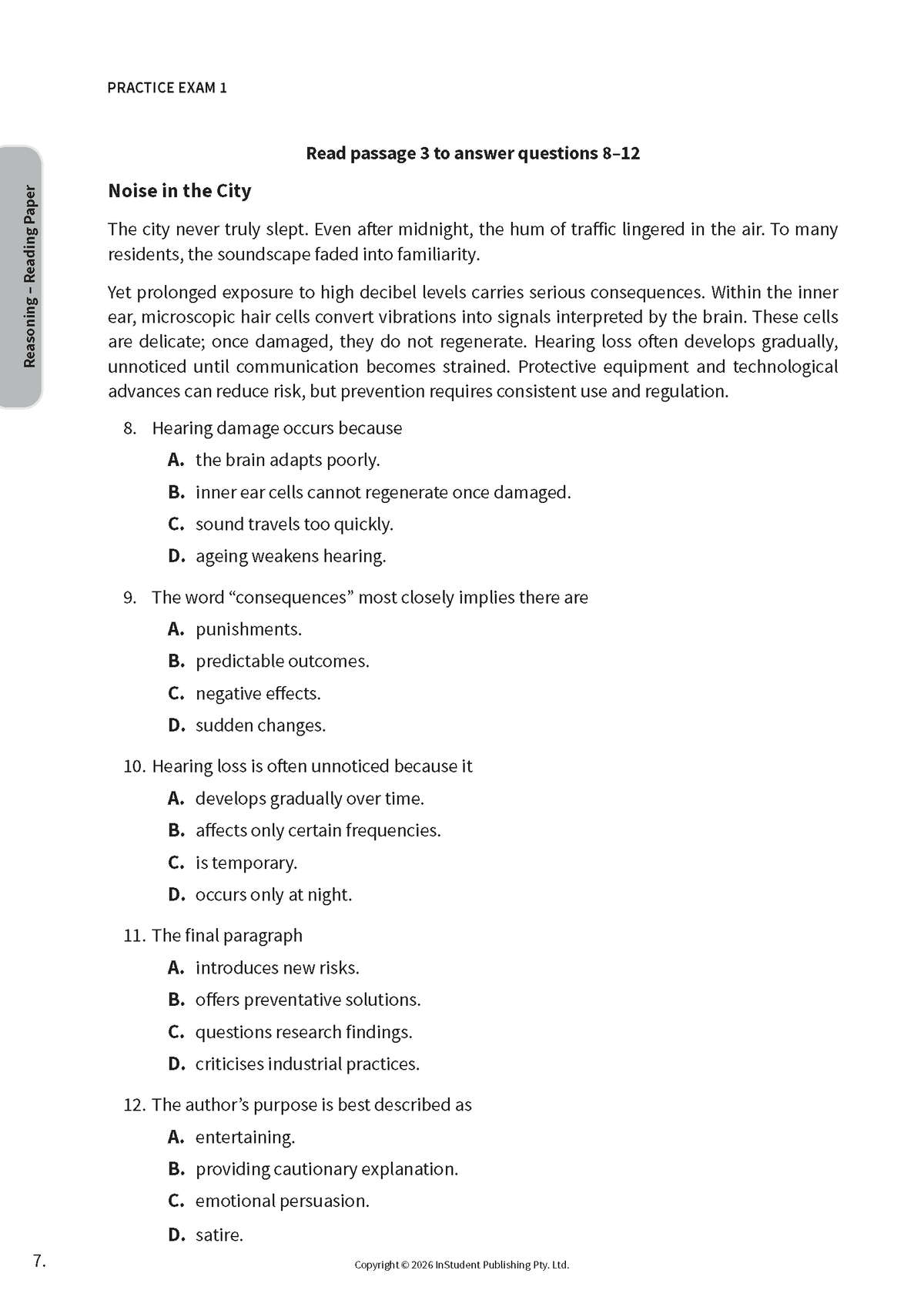 ATAR Notes VIC Selective Schools Practice Exams: Year 9 Entry (2026-2028)