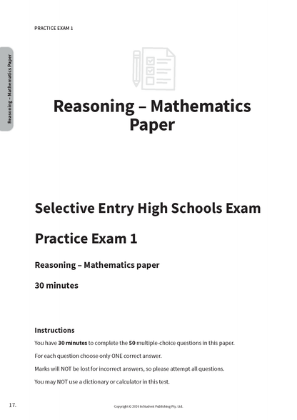 ATAR Notes VIC Selective Schools Practice Exams: Year 9 Entry (2026-2028)
