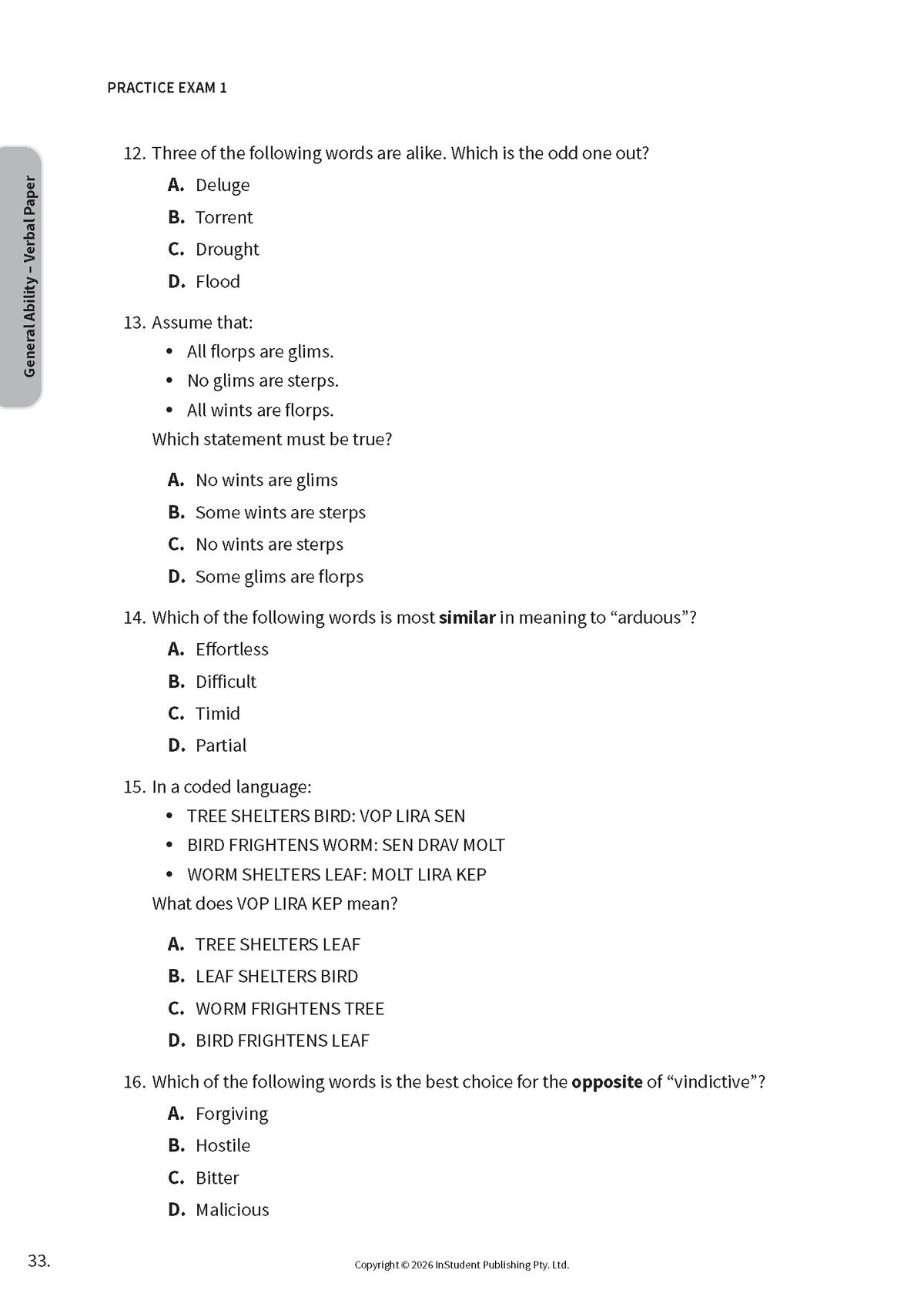 ATAR Notes VIC Selective Schools Practice Exams: Year 9 Entry (2026-2028)
