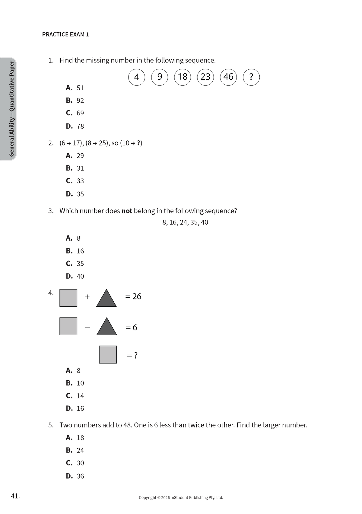 ATAR Notes VIC Selective Schools Practice Exams: Year 9 Entry (2026-2028)