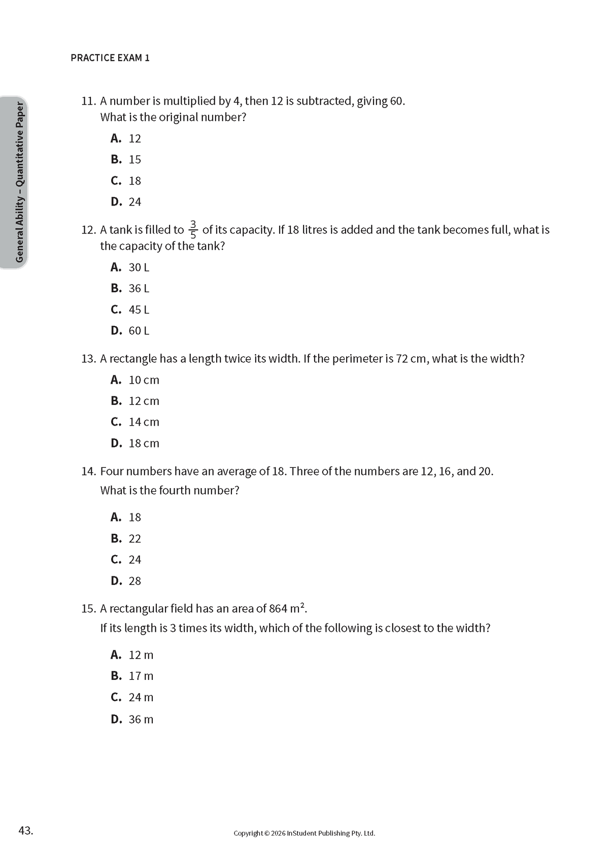 ATAR Notes VIC Selective Schools Practice Exams: Year 9 Entry (2026-2028)