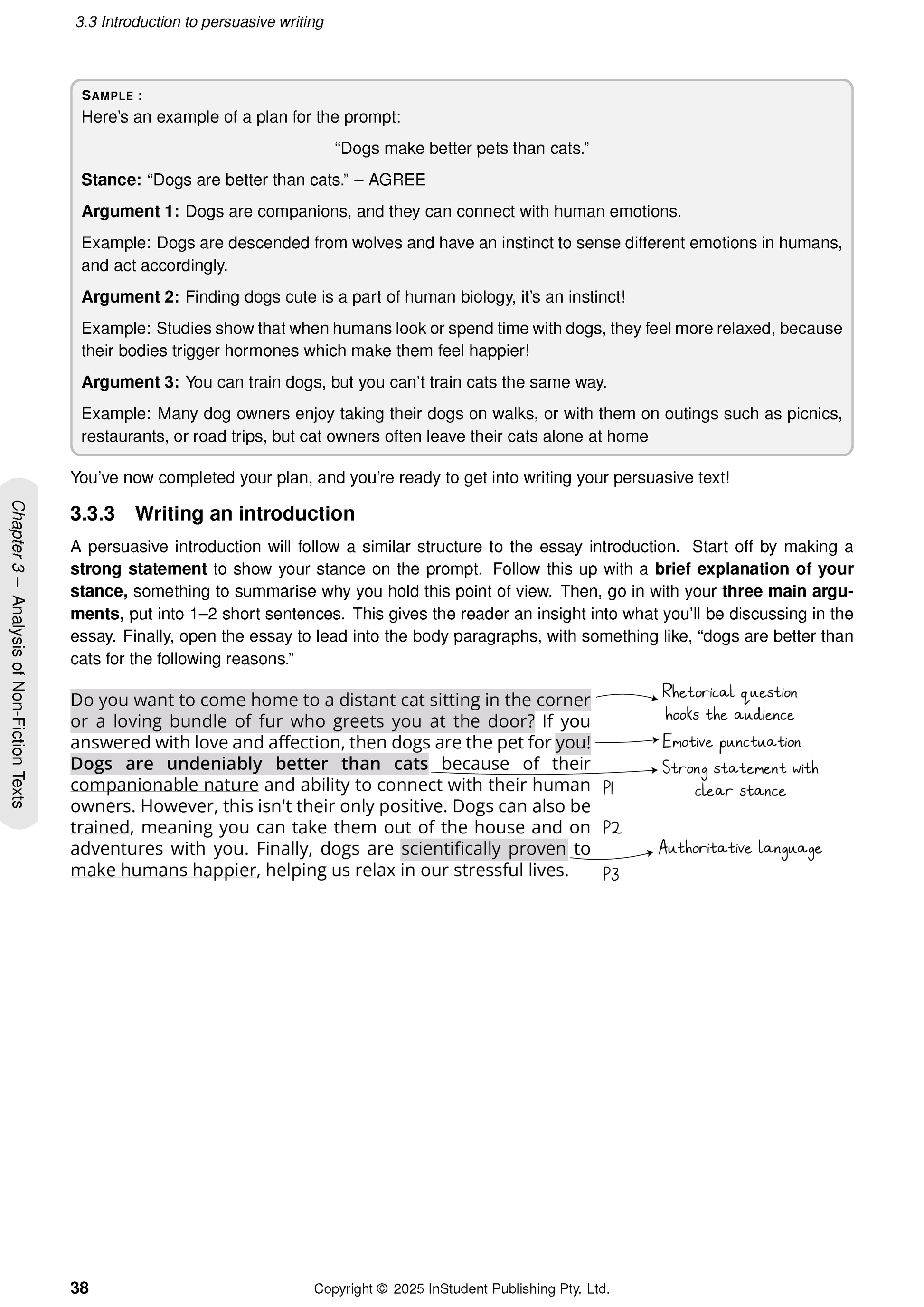 English Course Notes by ATAR Notes, showing a page on persuasive writing with text and handwritten annotations.
