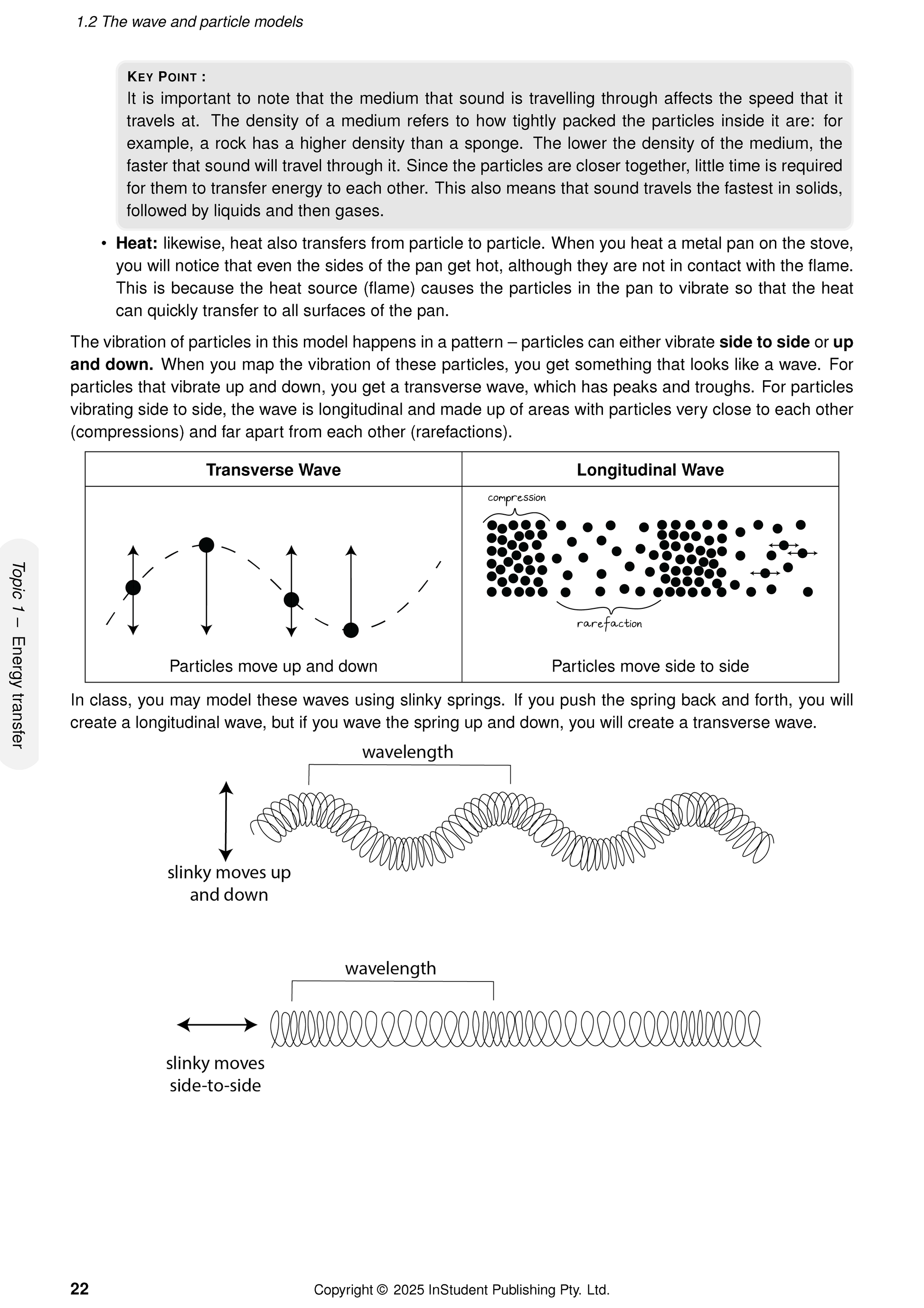 Course Notes by ATAR Notes, illustrating wave models with diagrams and explanatory text on a page.