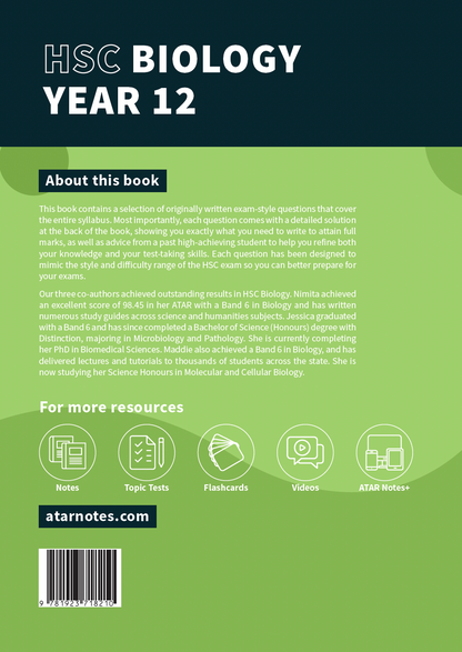 ATAR Notes HSC Year 12 Biology Topic Tests (2026-2027)
