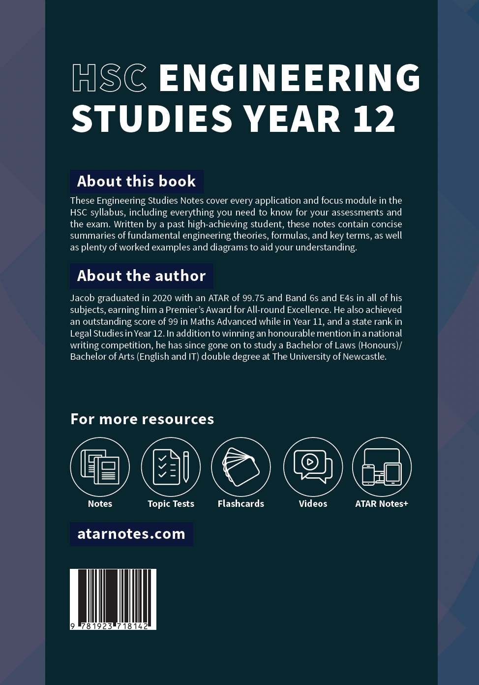 ATAR Notes HSC Year 12 Engineering Studies Complete Course Notes (2027-2028)
