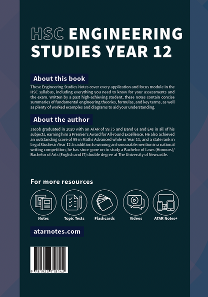 ATAR Notes HSC Year 12 Engineering Studies Complete Course Notes (2027-2028)