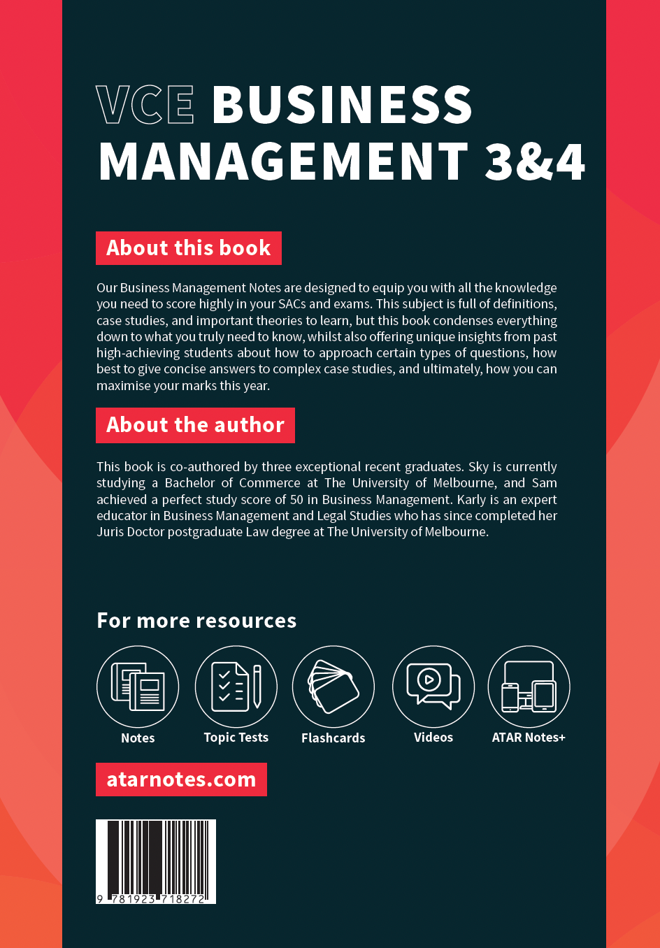 ATAR Notes VCE Business Management 3&4 Complete Course Notes (2027-2029)