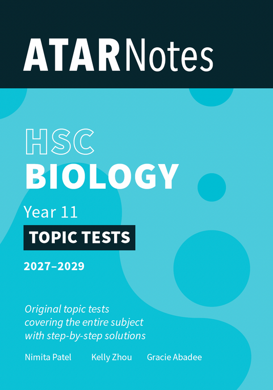 ATAR Notes HSC Year 11 Biology Topic Tests (2027-2029)