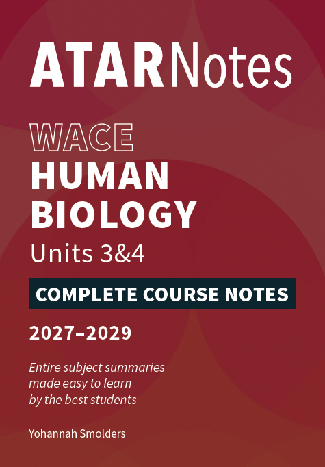 ATAR Notes WACE Year 12 Human Biology 3&4 Complete Course Notes (2027-2029)