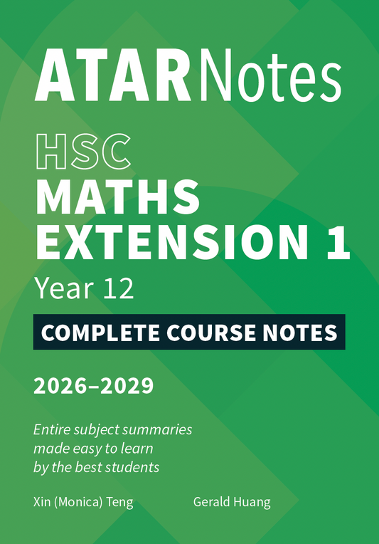ATAR Notes HSC Year 12 Mathematics Extension 1 Complete Course Notes (2026-2028)