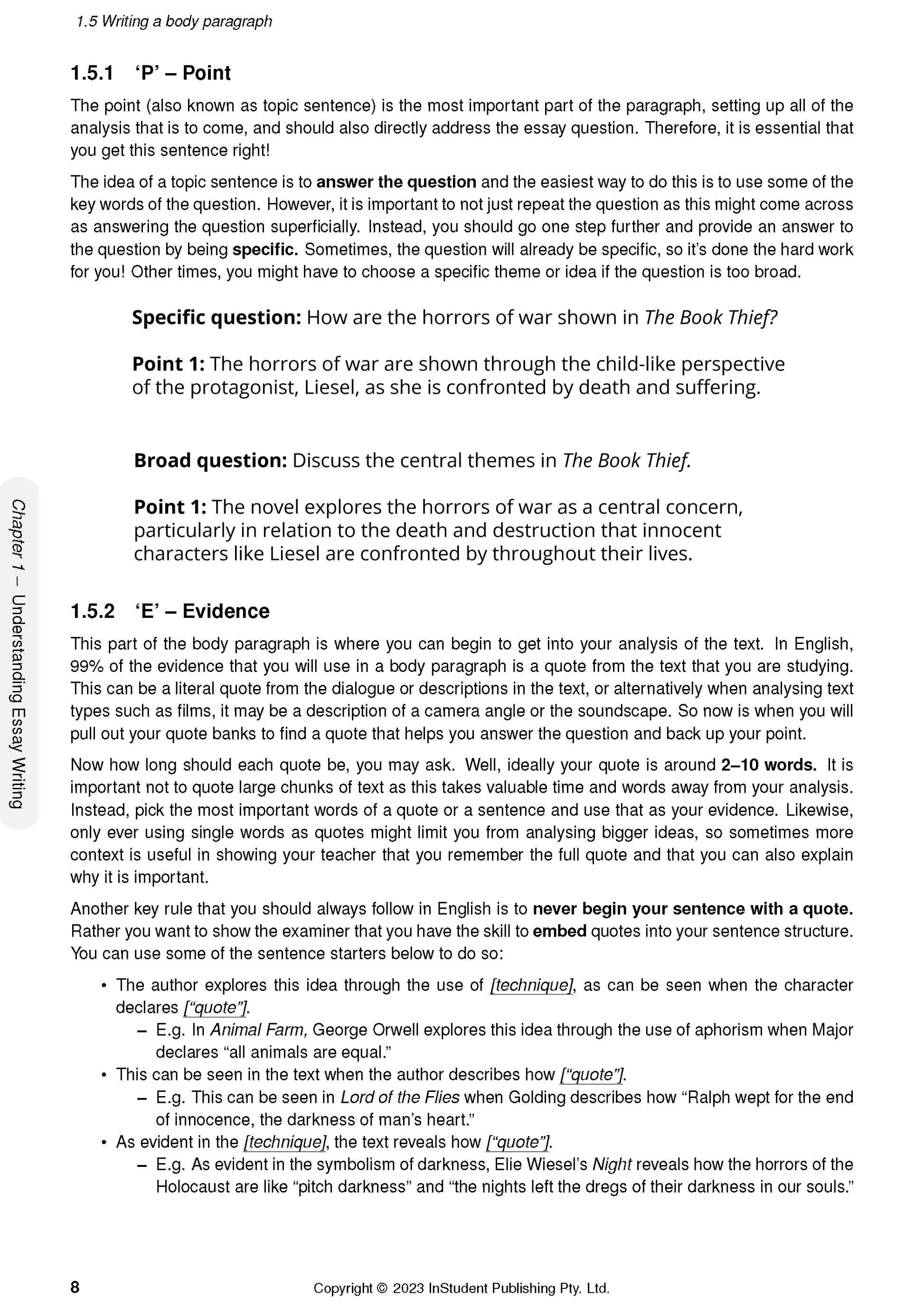 Course Notes by ATAR Notes, displaying a page with black text, section headings, and a gray sidebar on a white background.